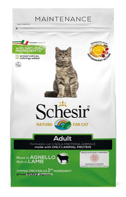 Schesir Croquetas de Mantenimiento con Cordero para Gatos Adultos Bolsa 1,5kg-1