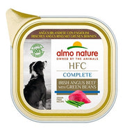 Almo Nature HCF Complete Angus irlandés con judías verdes para perros adultos, envase de 85 g