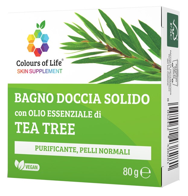 Optima Colors Of Life Aceite de Árbol de Té Baño y Ducha Sólido 80g-1