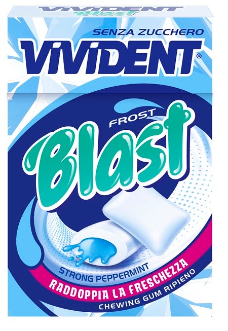 Vivident Blast Frost Chewing-Gum Ripieno 30g