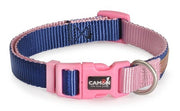 Camon Collare Regolabile Double Premium Blu/Rosa Per Cani Cuccioli 15x300cm/400mm