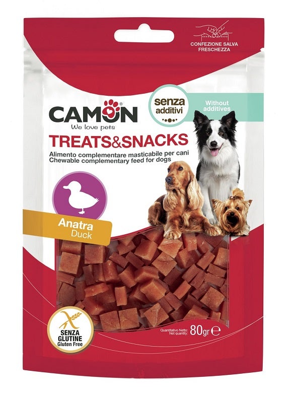 Camon Pato Cubitos para Perros 80g-1