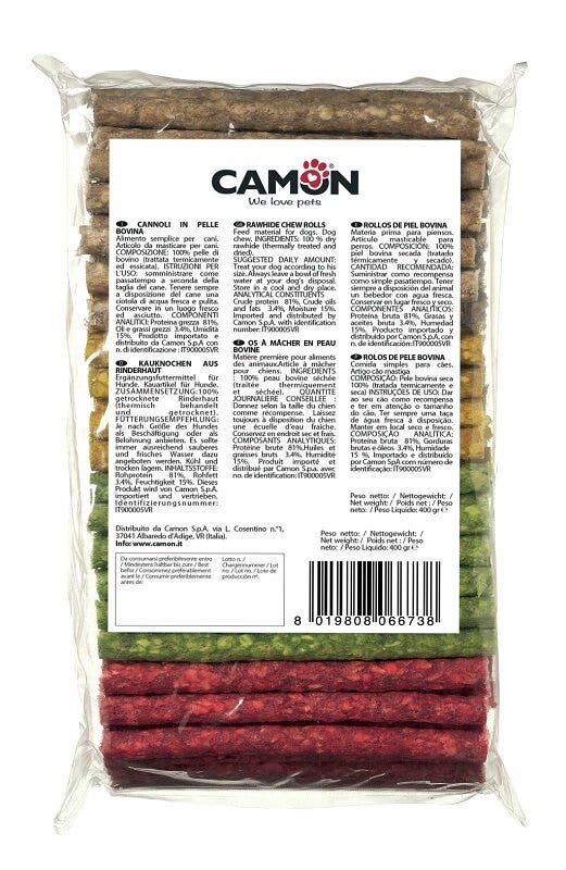 Camon Sticks de Colores en Piel Vacuno para Perros 12x1cm Bolsa 900g-2