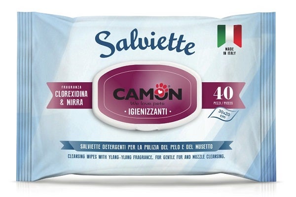 Camon Toallitas Mirra y Clorhexidina para Perros/Gatos 40 Unidades-1