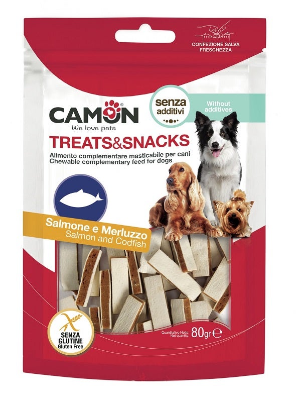Sandwich de Camon con Salmón y Bacalao para Perros 80g-1