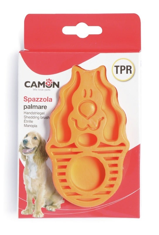 Camon Cepillo de Mano en TPR Forma de Perro para Perros/Gatos-1
