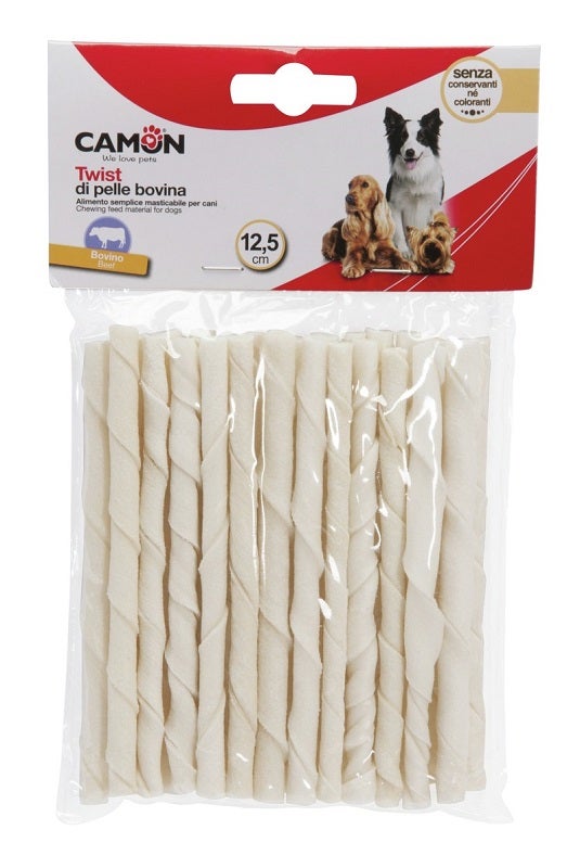 Camon Rollos En Piel De Vacuno Para Perros 12.5cmx7/8mm 25 Piezas-1