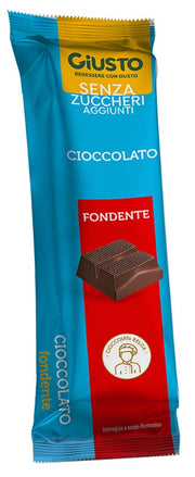 Giusto Sin Azúcar Barrita de Chocolate Negro 42 g