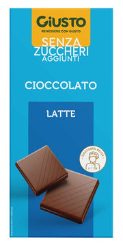 Giusto Chocolate con Leche sin Azúcares Añadidos 85 g