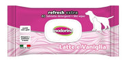 Inodorina Refresh Toallitas Limpiadoras Extra Leche y Vainilla para Perros/Gatos 40 Toallitas-1