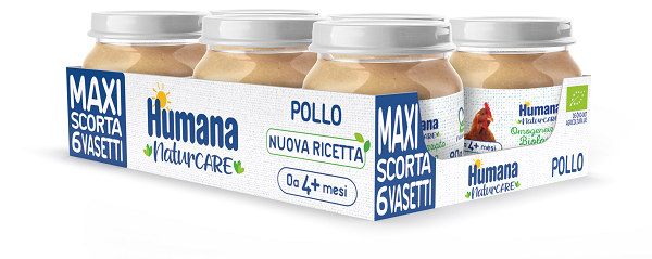 Humana Pollo Orgánico Homogeneizado 6x80g 4 Meses+-1
