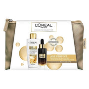 L'Oréal Paris Kit Age Perfect Tratamiento Revitalizante: Leche Limpiadora 200 ml + Sérum Facial de Noche 30 ml