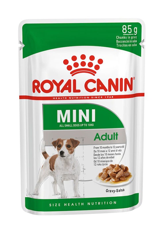 Royal Canin Mini Adult Golosinas En Salsa Para Perros 85g-1