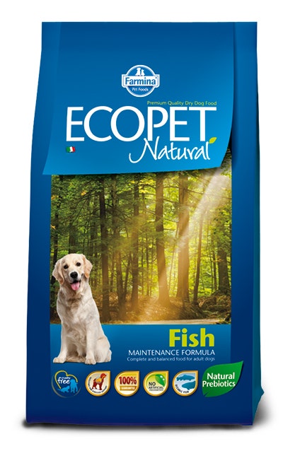 Ecopet Pienso Seco Natural Fish Mediano para Perros Adultos Bolsa 12Kg-1