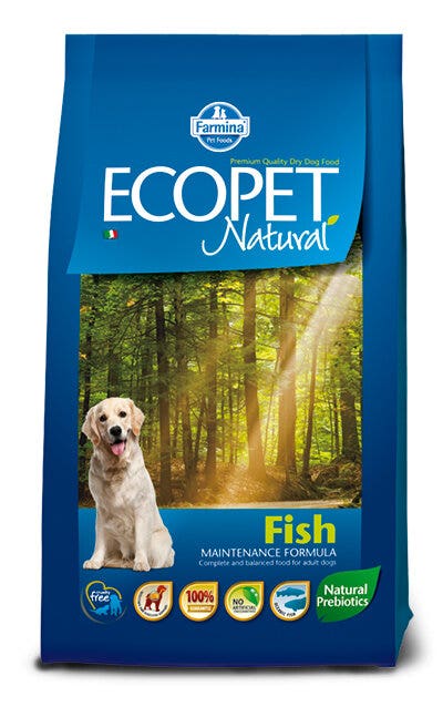 Ecopet Pienso Seco Natural Fish Mediano para Perros Adultos Bolsa 12Kg-2