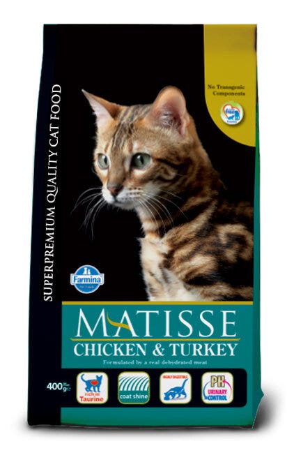 Farmina Matisse Pollo y Pavo Pienso Seco para Gatos 400g-2