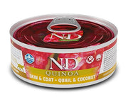 Farmina Natural & Delicious Quinoa Piel y Pelaje Codorniz y Coco para Gatos Adultos 80g-1