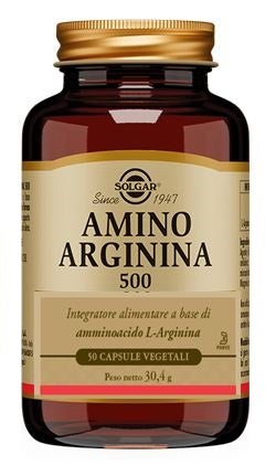 Solgar Amino Arginina 500 50 Cápsulas Vegetales-1