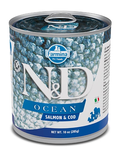 Farmina Natural & Delicious Ocean Con Salmón Y Bacalao Para Perros Adultos 285g-1