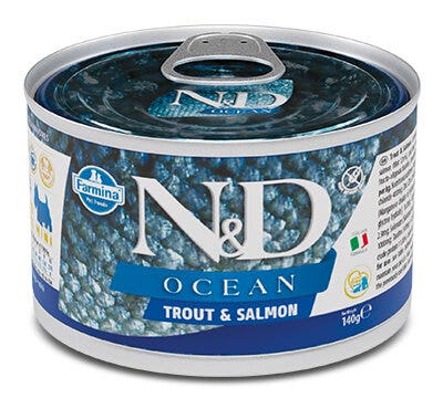 Farmina Natural & Delicious Ocean Mini Con Trucha Y Salmón Para Perros Adultos 140g-2