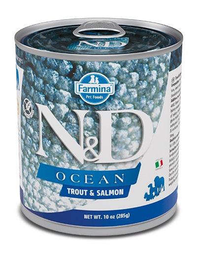 Farmina Natural & Delicious Ocean con Trucha y Salmón para Perros Adultos 285g-1