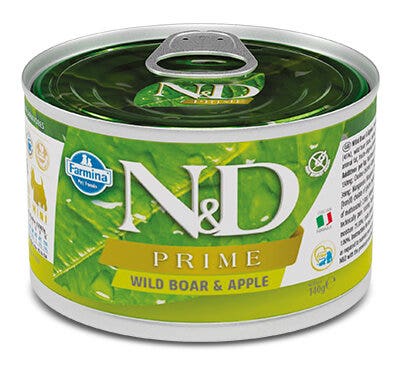 Farmina Natural & Delicious Prime Mini Con Jabalí Y Manzana Para Perros Adultos 140g-2