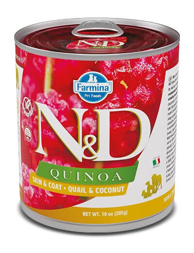 Farmina Natural & Delicious Quinoa Skin & Coat Con Codorniz y Coco Para Perros Adultos 285g-2