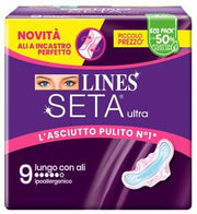 Lines Seta Ultra 9 Assorbenti Lunghi con Ali