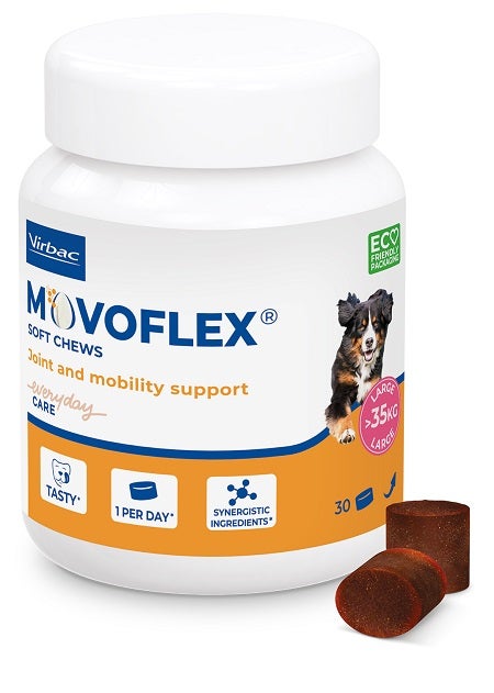 Vibrac Movoflex Soft Chews para perros de tamaño L, 30 comprimidos masticables
