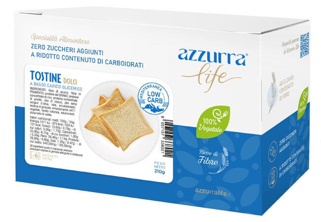 AZZURRA LIFE TOSTADAS DULCES 6 UDS.