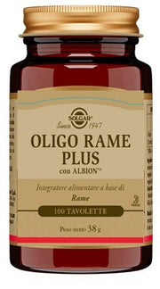Solgar Oligo Rame Plus 100 comprimidos
