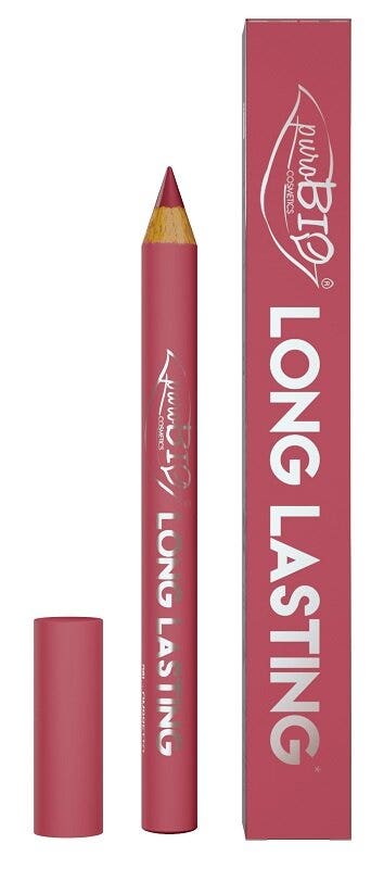 Purobio Cosmetics Lápiz Labial de Larga Duración 0,13 Frambuesa 3g-1