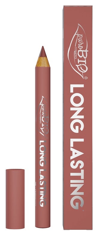 Purobio Cosmetics Lápiz Labial de Larga Duración 0.17 Nude Melocotón 3g-1
