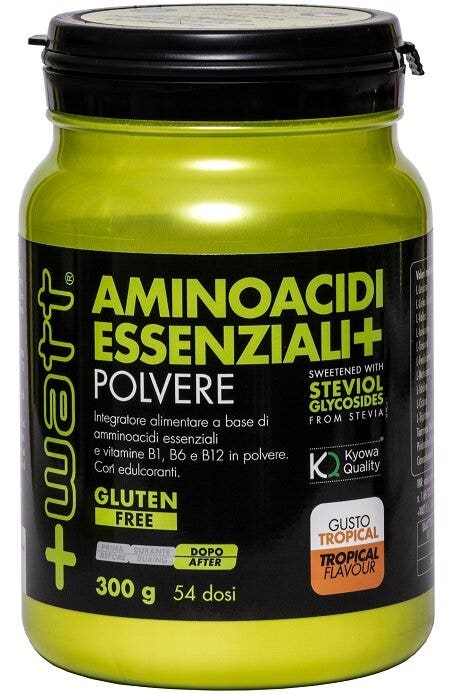 +Watt Aminoácidos Esenciales+ Polvo Sabor Tropical 300g-1