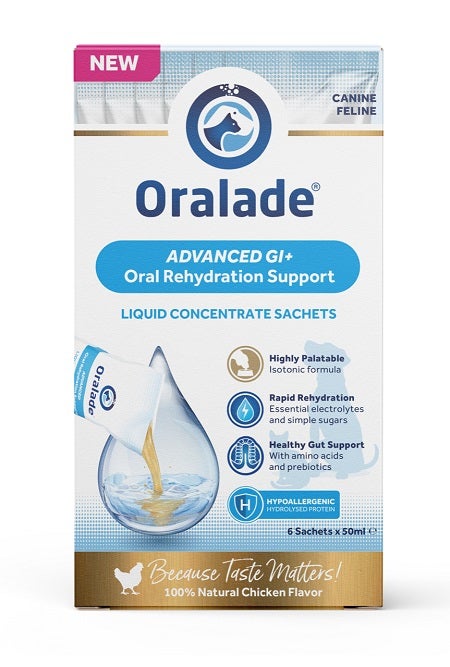Oralade Supporto Avanzato GI+ Concentrato Per Cani/Gatti 6 Buste Da 50g
