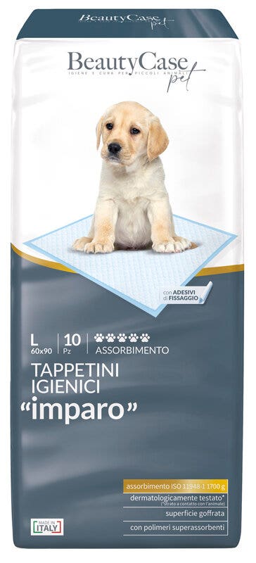 BeautyCase Tappetini Assorbenti Per Cani Taglia L 8 Pezzi 60x90cm