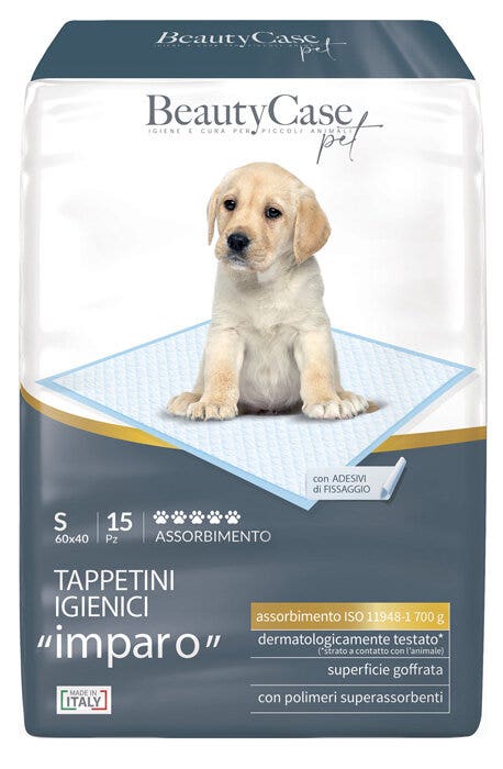 BeautyCase Tappetini Assorbenti Per Cani Taglia S 15 Pezzi 60x40cm