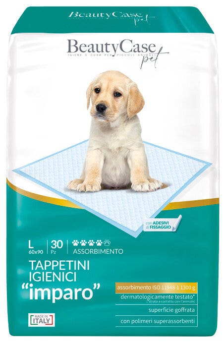 BeautyCase Tappetini Assorbenti Per Cani Taglia L 30 Pezzi 60x90cm