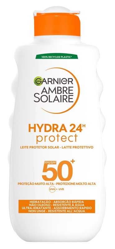Garnier Ambre Solaire Hydra 24h Protect Leche Protectora Clásica 200 ml SPF50+