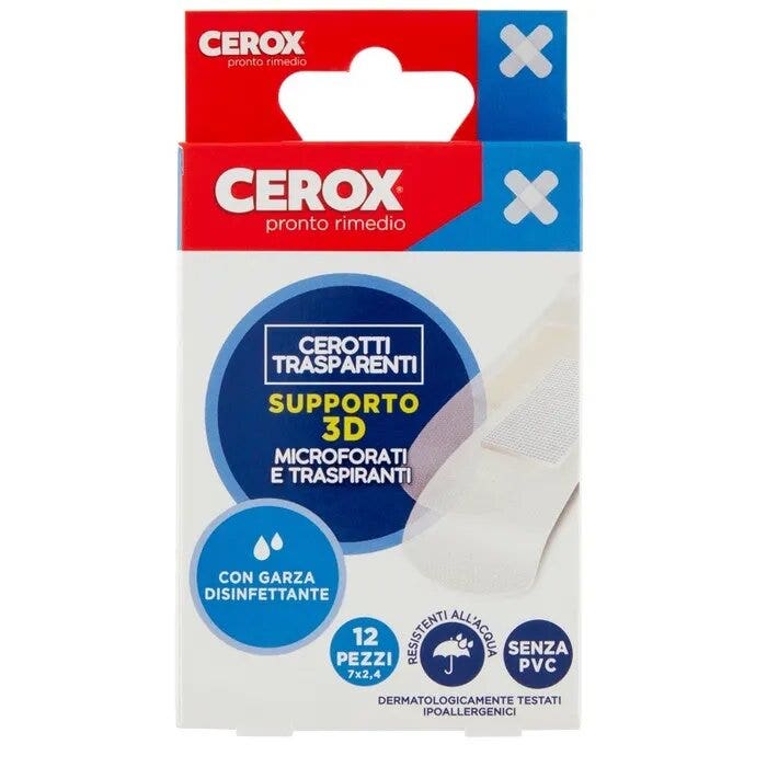 Cerox Soporte 3D Tiritas Transparentes 7x2,4cm 12 Piezas-2