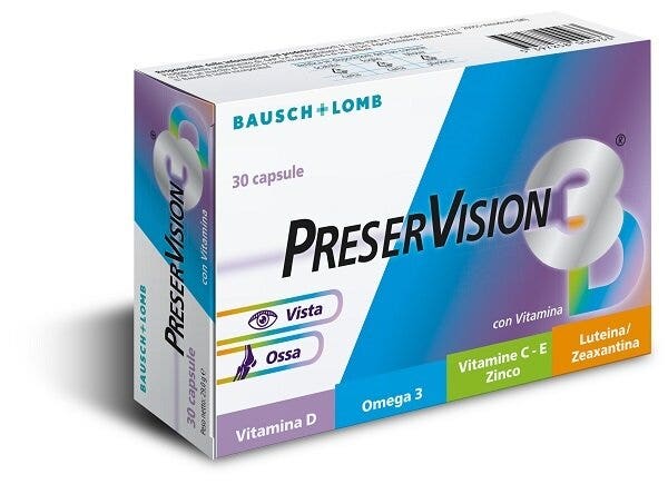 Preservision 3D 30 cápsulas: fórmula avanzada para una vista sana