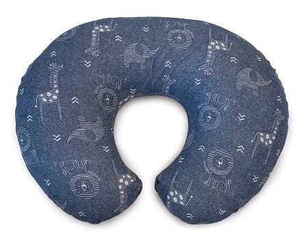 Chicco Boppy Denim Animales Almohada Lactancia-1