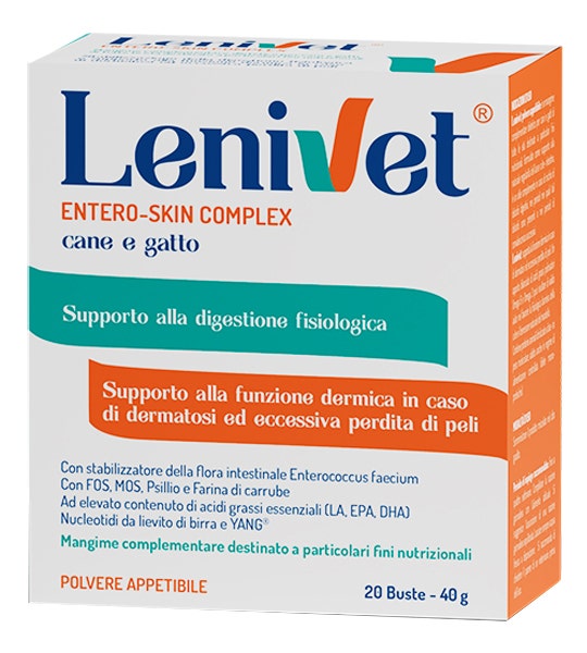 Lenivet Entero Skin Complex Alimento Complementario para Perros/Gatos 20 Sobres-1