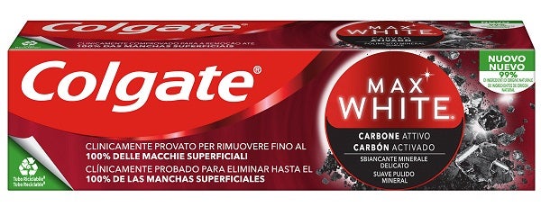 Colgate Pasta Dental Blanqueadora Max White Carbón Activado 75ml-1