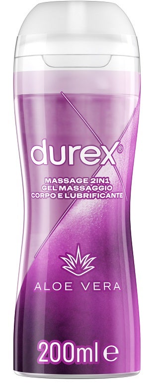 Durex Massage 2 en 1 Gel Lubricante de Aloe Vera 200 ml