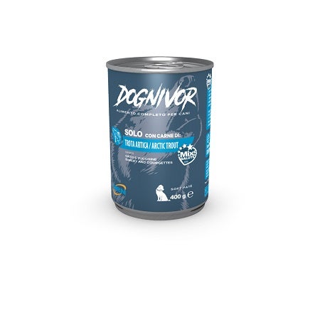Dognivor Alimento Completo per Cani Trota Orzo Zucchine 400g