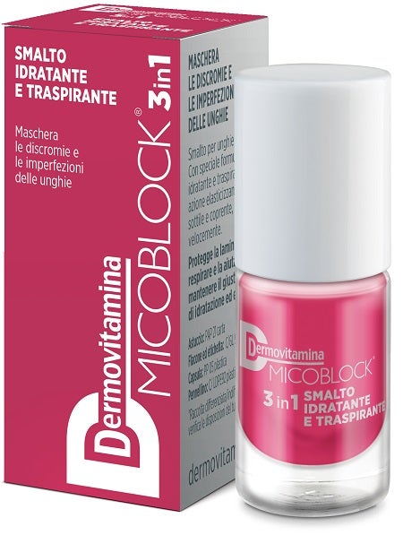 Dermovitamina Micoblock Esmalte 3 en 1 Base y Capa Final Rosa 5 ml