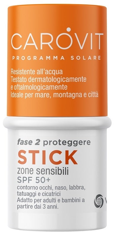 Carovit Stick Transparente Zonas Sensibles 4ml SPF50+-1