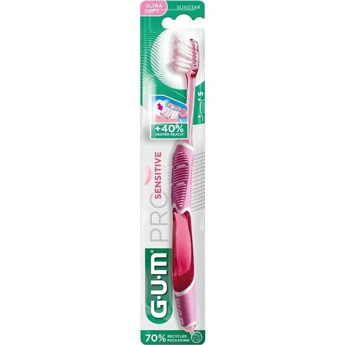 Gum Pro Sensitive Cepillo de dientes de cerdas suaves 1 unidad