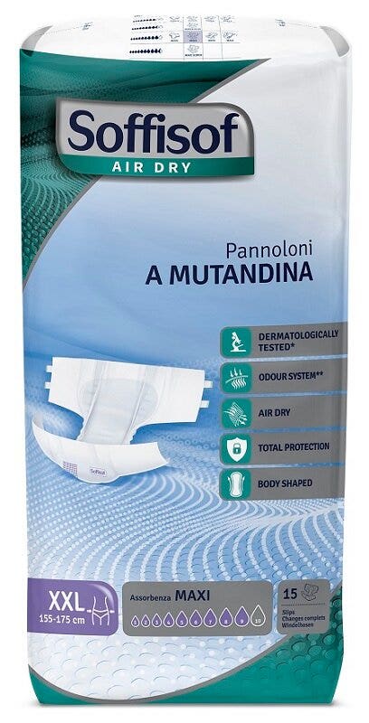 Soffisof Air Dry Maxi Pañales tipo braguita Talla 2XL 15 unidades